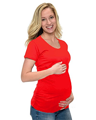 Image of Monag Short Sleeve Maternity T-shirt Classic Ruched Side