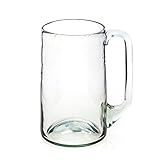 800 ml – 145 mm hoch Fair-Trade-Glas-Bierkrug mit mehr Charakter! (B)