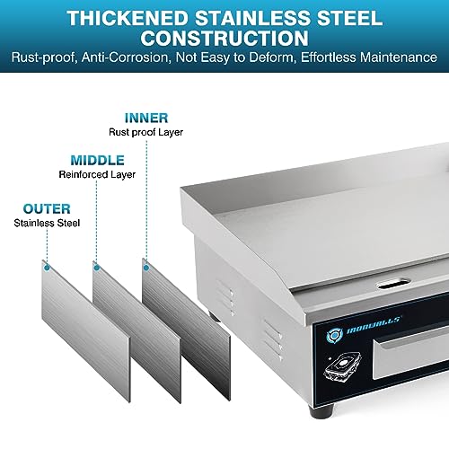 Ironwalls Commercial Griddle Electric 22" thumb #4