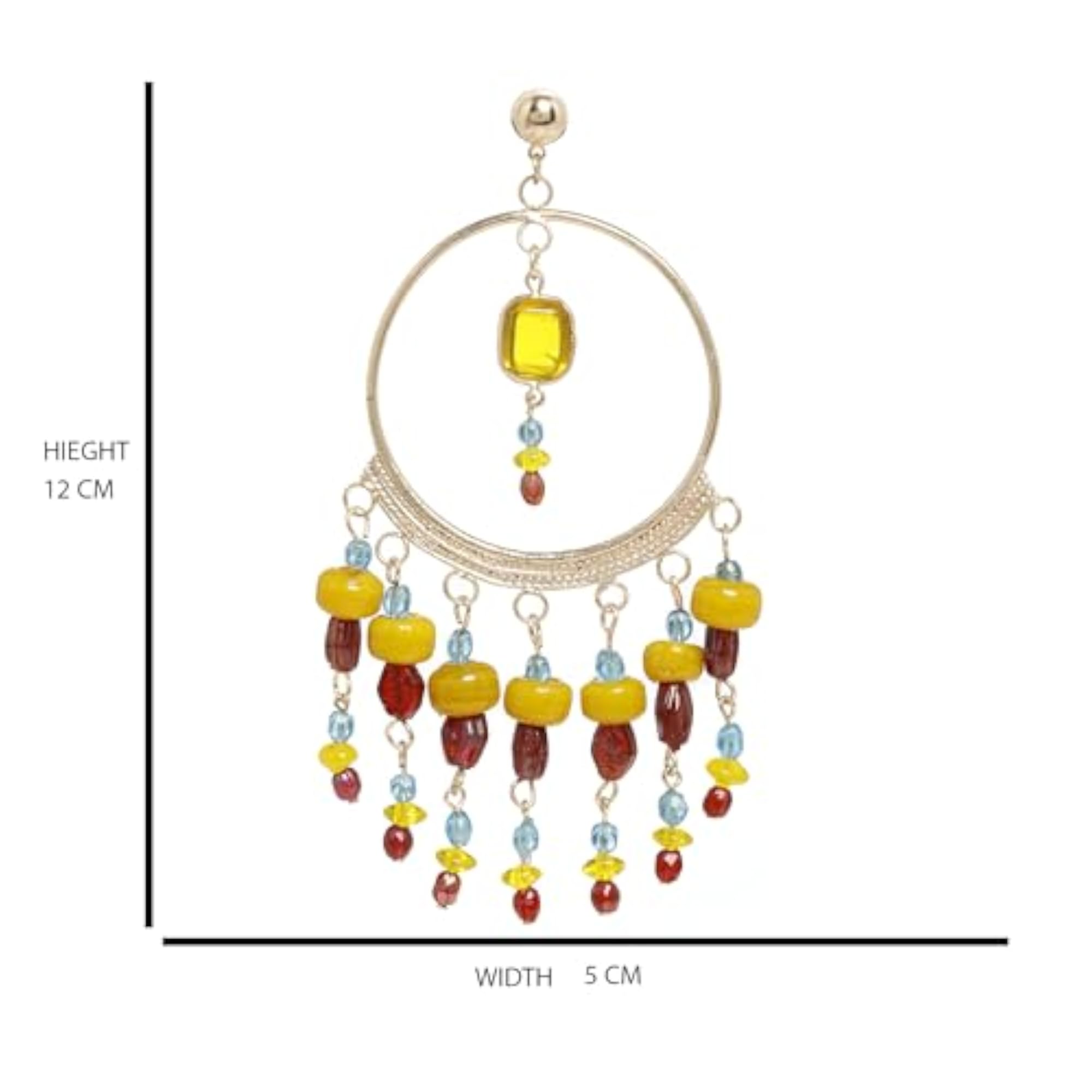 Women's Indian Western Latest Earrings, Trendy Gift