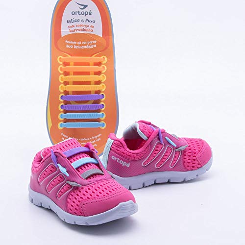 Tênis Ortopé Baby Estica e Puxa Rosa 22