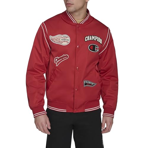 Champion Men's Patch Varsity Bomber Jacket