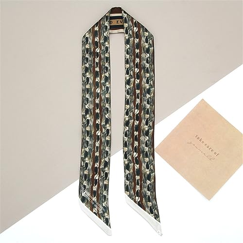 QTMY 3 Pack Purse Scarf for Bags Silk Head Scarf for Hair Handbag Women Scarfs Band Hair Neck Scarves Fashion Gifts,763