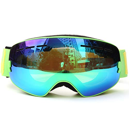 KKmoon Esqui infantil Snowboarding Óculos de patinagem Proteção UV Anti-embaçante Lente PC Esférica