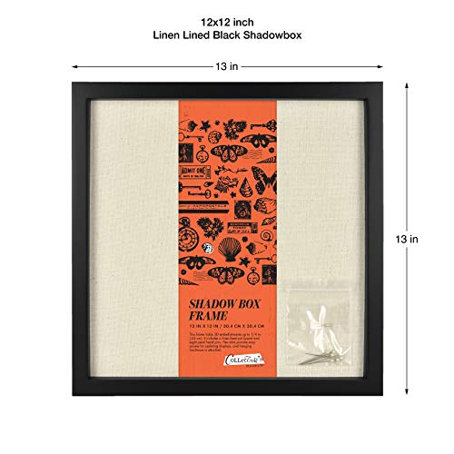 Image of MCS Linen Lined Shadow Box Frame, 11 x 14 Inch, Black
