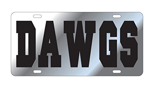 Alabama Crimson Tide - Mississippi State Bulldogs - House Divided Mirrored Car Tag License Plate