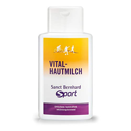 Sanct Bernhard Sport Vital-Hautmilch mit Rosskastanie, Hamamelis, Inhalt 500 ml