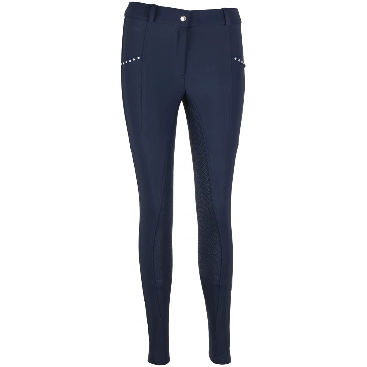 Lazura - Damen Winter Reithose Tatjana – Gr. 34-46 | Vollbesatz aus Silikon – Reiterhose mit 2 seitlichen Handytaschen – Vollbesatzreithose – Reitbekleidung