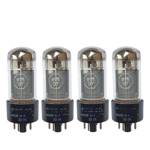 FLEYYXBN 6V6GT Vacuum Tube Directly Replaces 6P6P/6N6C/CV511, HiFi Audio Electronics(4pcs Matched Quad)