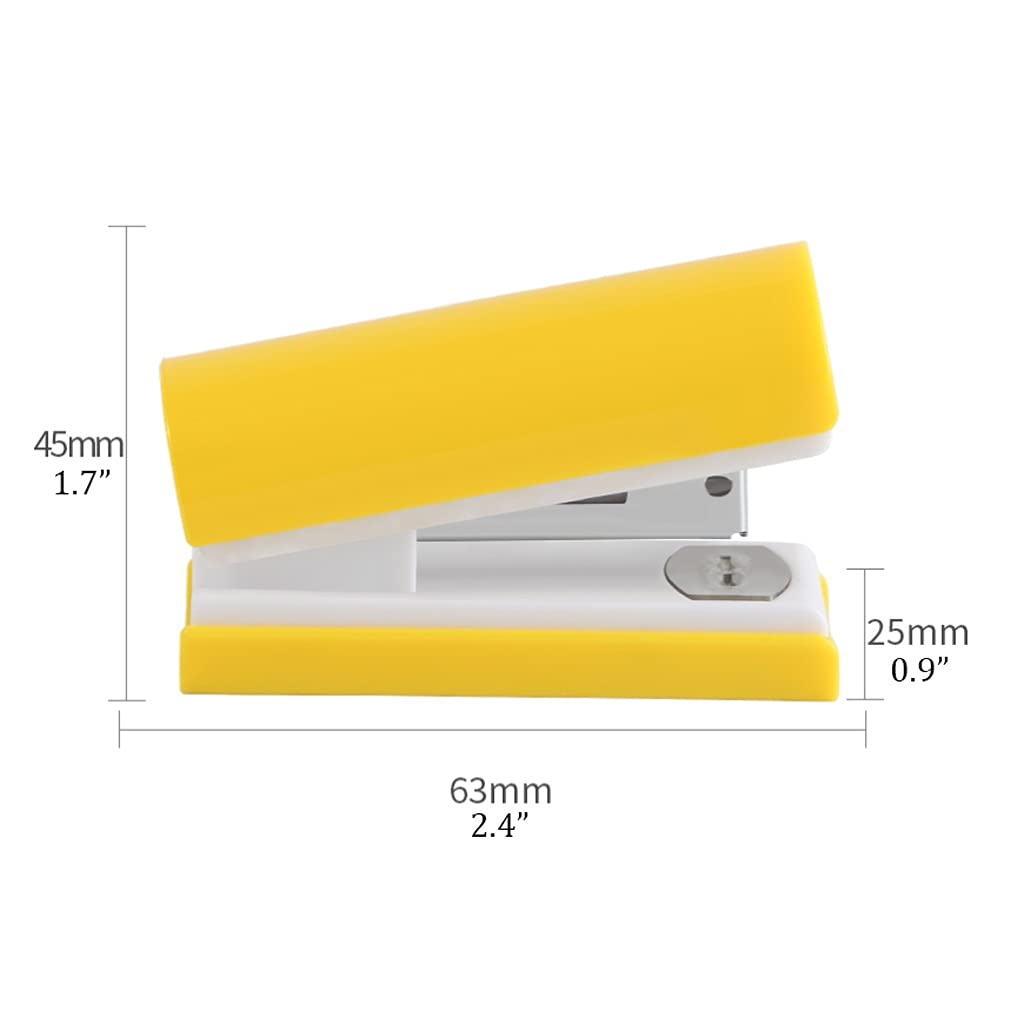 Desktop-Heftgeräte, Heftgerät mit Heftklammern-Set, 12 Blatt Kapazität mit 5000 Heftklammern, kleine Heftergröße for Heimbürobedarf, Klassenzimmer-Heftgerät