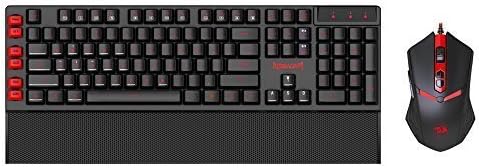 Redragon S102 YAKSA USB Programmable Gaming Keyboard, 7 Color Backlight, NEMEANLION USB Gaming Mouse, Keyboard Set