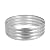 OUSHENG Galvanized Fire Pit Ring for Outside Wood Burning, Metal Firepit Liner for Above Ground Outdoor Camping Beach Backyard Park