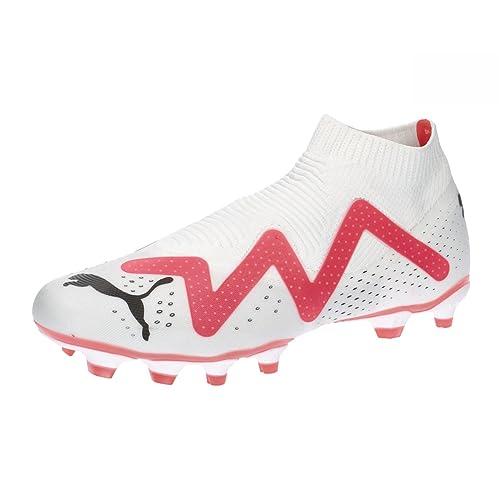 PUMA Future Match+ Ll FG/AG, Zapatillas de fútbol Hombre, Blanco Black Fire Orchid, 44 EU