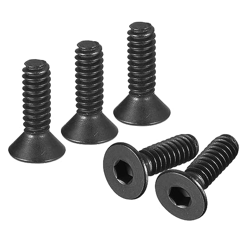 uxcell #5-40x3/8" Flat Head Socket Cap Screws