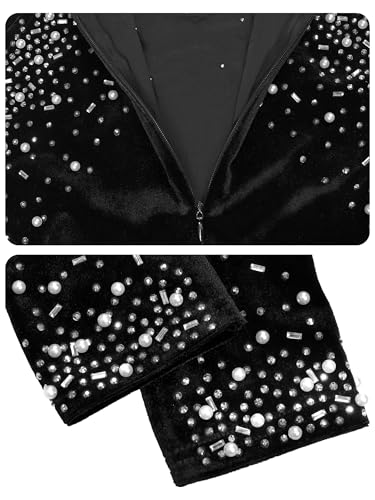 Image of Figdaw Fully Lined Soft Sequin Evening Dress for Women Formal,Wedding,Prom,Gala