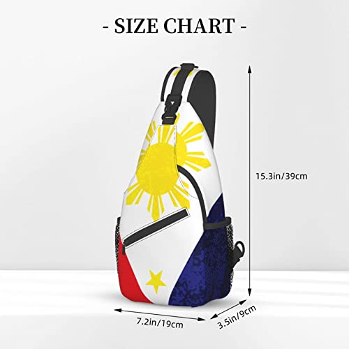 Mochila bandolera unisex estilo bandera filipina miniatura 4