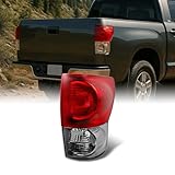 AKKON - For Toyota Tundra Pickup Truck Red Clear Tail Light Rear Brake Lamp Passenger Right Side Replacement