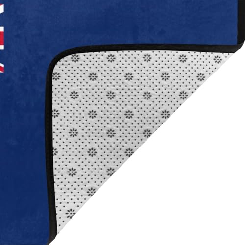 Tapis de luxe drapeau îles Turques et Caïques doux pour salon - 5