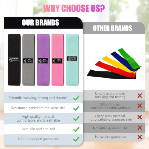 Image of Resistance Bands for Working Out, Exercise Workout Bands for Women & Men, 3 Levels Elastic Stretch Bands for Exercise with Carry Bag for Physical Therapy, Home Fitness, Strength Training, Yoga