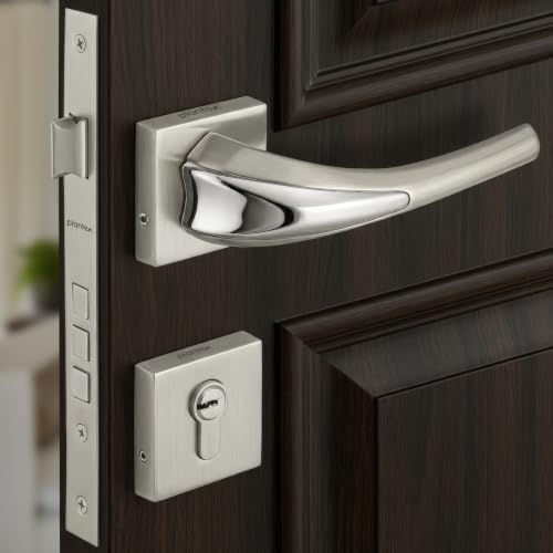Image of Plantex Triple Security Door Lock for Home /Main Door Lock Set with 3 Years of Warranty by Plantex /Mortise Lock for Door with Brass Lock Body & Cylinder(7026, Combi)