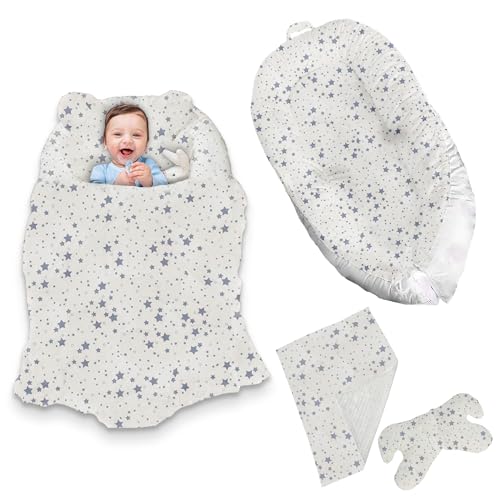 Baby Lounger Set - Newborn Lounger for 0-24 Months - Comfortable & Protective Design - Easy to Carry and Transport - for Girls & Boys -Easy to Wash