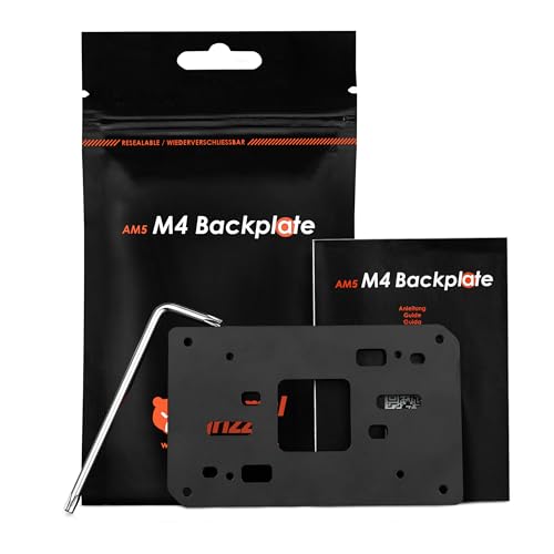 Image of Thermal Grizzly AM5 M4 Backplate - Extends Cooler Compatibility for AMD AM5 Motherboards - Optional mounting Plate to Replace The Original AM5 Backplate