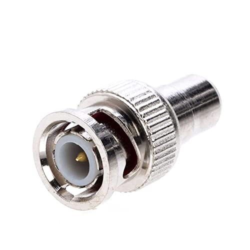Adaptador Conector BNC Macho a RCA Hembra para CCTV miniatura 4