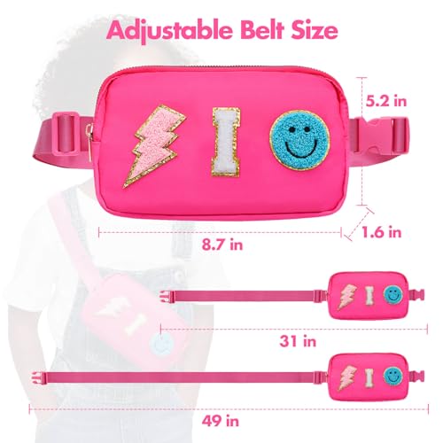 Image of Preppy Nylon, Waterproof, Gold-Plated Zipper, Adjustable Strap, Birthday Christmas Easter Gifts for 4-13 Year Old Teen Girls