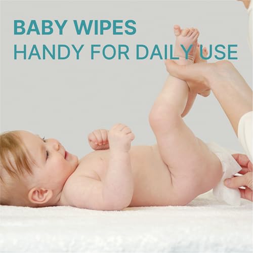 BEBESUP Korea\'s #1 Light Baby Wipes - Safe even for Sensitive & Atopic Skin Hypoallergenic Water-Based Unscented Alcohol & Paraben-Free – 50 GSM Flip-Top Plant Based Baby Wipes (640 Count 8 Packs)