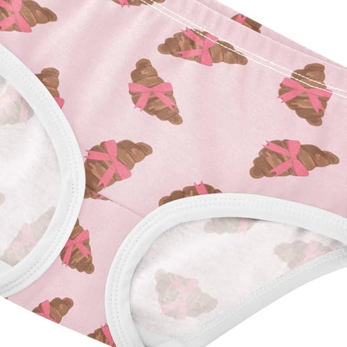 Girls' Underwear Croissants Ribbons Cotton Stretch Comfort Toddler Panties4