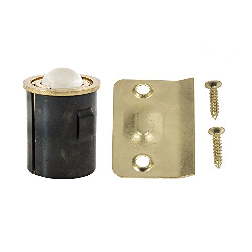 Ultra Hardware 61760 Drive in Bullet Ball Catch, Pack of 1, Polished Brass