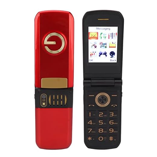 Flip Phone for Seniors,Unlocked Senior Flip Cell Phone with Big Buttons GSM Flip Phone for Elderly,Fast Dial,Camera,Radio,Calculator,Calendar (Red)