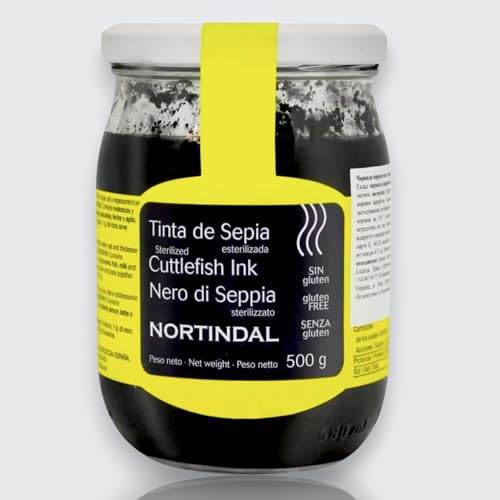 Nortindal Tinta de Calamar - Squid Ink (Large Jar -17.6 fluid oz/500 g by Nortindal