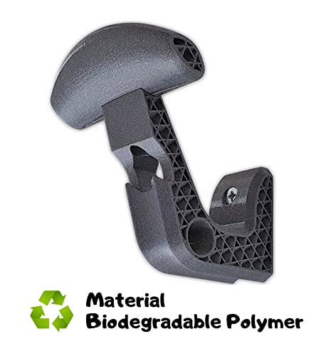 Enhanc3d Designs – Motorradhelm Halterung Wand – Helmhalter Wand Motorrad - Ablage mit Haken zum Aufhängen von Motorradhelm und Jacke - Made in EU (2 Einheiten)