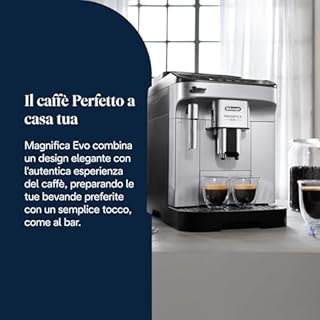 De'Longhi Magnifica ECAM292.33.SB, Macchina da caffè Automatica, Chicchi macinati al momento, 4 Bevande One Touch, Montalatte classico, Spegnimento Programmabile, Argento