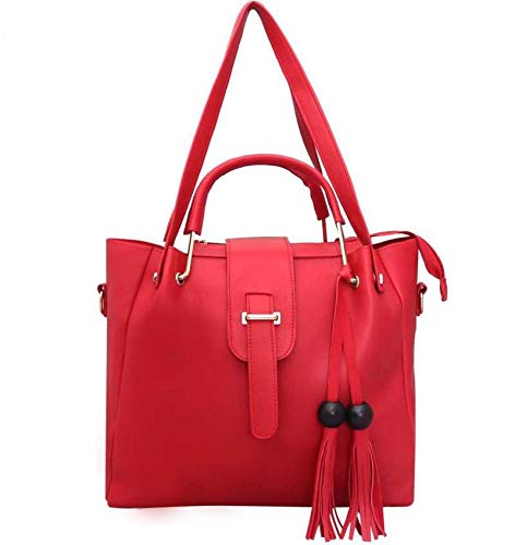 Image of Shoulder Handbags for Women, Girls and Ladies. bags for Office, Shopping and Casual use. Combo set of Three - 1 Handbag, 1 Sling Purse and 1 Makeup Bag.