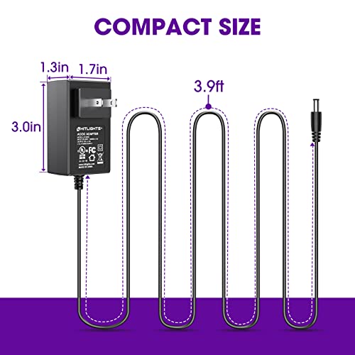 Hitlights 12V 2A Power Supply Adapter, Ul-Listed, 120V Ac To 12V Dc Transformer, 12 Volt 2 Amp Wall Charger For Led Strip Lights And Other Low Voltage Devices #TOP5