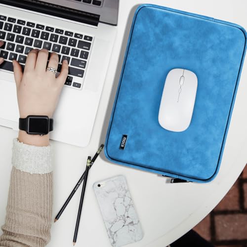 Image of MOCA 13 Inch Laptop Sleeve Case for MacBook Air M4 A3240 2025 M3 A3113 M2 A2681 M1 A2337 MacBook Pro 13 M2 M1 A2338 A2251 A2289 iPad Pro M5 iPad Air M3 (Blue)