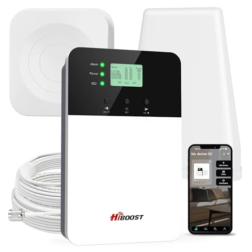 Cell Phone Booster for Home Office, Cover 6,000 sq ft with 2 Indoor Antennas for All US Carriers, Cell Phone Signal Booster for Destination RV 4G 5G LTE Verizon AT&T T-Mobile APP Support FCC