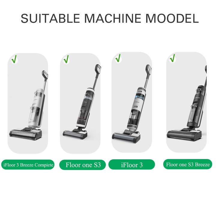 Image of Roller Brush Replacement Parts Compatible with Tineco S3 Series Cordless Wet Dry Vacuum Cleaner, Vacuum Mop Replacement, Floor Cleaning Roller, Efficient Clean