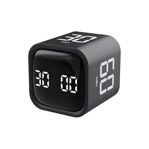 QUMOX Timer Pomodoro, Timer Cubico per la Produttività con Suono e Vibrazione Regolabili, Ideale per Lavoro, Ufficio, ADHD, Studio e Attività – 5/10/30/60 Minuti e Conto alla Rovescia Personalizzato –