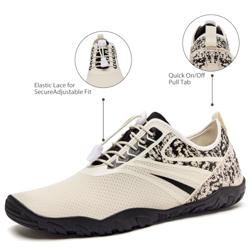 Image of WateLves Water Shoes Mens Womens Barefoot Beach Swim Shoes Quick-Dry Aqua Socks Pool Shoes for Surf Yoga Water Aerobics