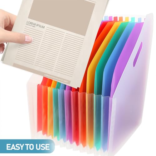 Organiseur de dossiers accordéon plastique pour libérer votre bureau - 3
