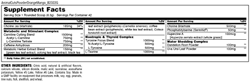 Animal 3293 Cuts Thermogenic Fat Burner Powder thumb #6