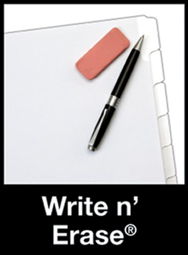 Divisor de aba de apagar gravura 11x17 da TOPS Cardinal, 8 abas, branco (84271)