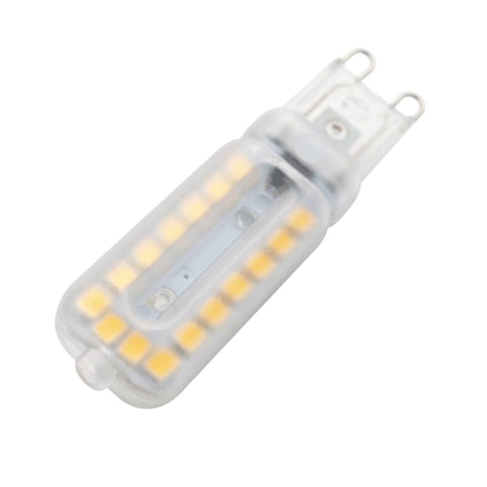 Fengyan Casa Lampadine, Confezione da 20, lampadine a LED a mais G9 2835SMD AC220V 3W/5W dimmerabili for ufficio, centro commerciale, casa(Clear cover - warm white,3W)