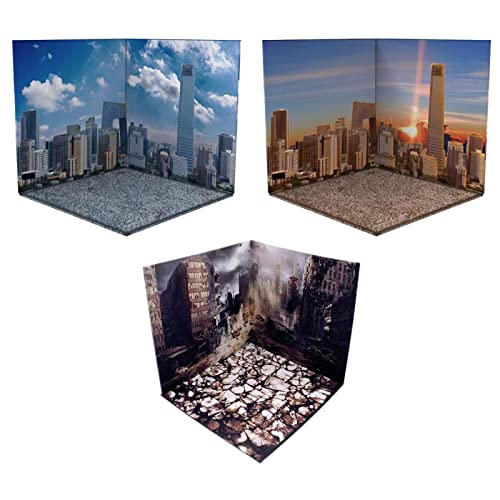 AMLESO 3X 1/12 Backdrop Scene Diorama Layout Background Storage for Action Figures