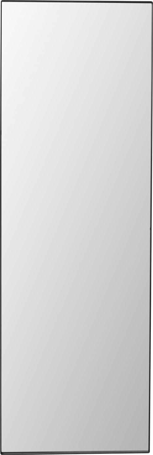 Kare Design Wandspiegel Starlet, Schwarz, 200x70 cm, Ganzkörperspiegel, mit Rahmen, zum Aufhängen, Rechteckig, Stahl, Wohnzimmer, Flur