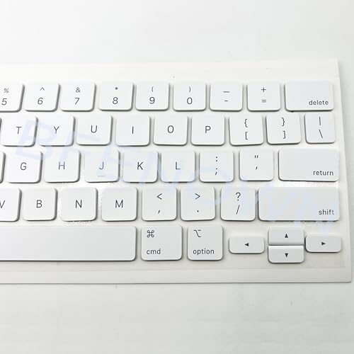Teclas QWERTY de repuesto blancas con encaje suave para teclado Magic Keyboard de iPad Pro 5