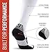 MudGear Compression Socks for Trail Running, Recovery, Travel, and Outdoor Adventures – Graduated, Durable, Sweat-Resistant, Boot Height, Large, White